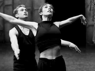 Jackson Fisch and Cordelia Braithwaite in Rehearsals for The Red Shoes