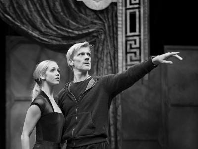Ashley Shaw and Adam Cooper in rehearsals for The Red Shoes