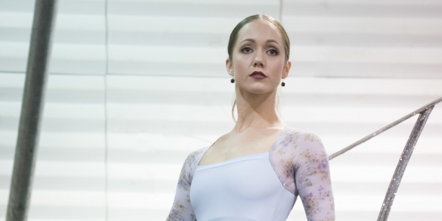 Ashley Shaw in rehearsal for Matthew Bourne's Cinderella
