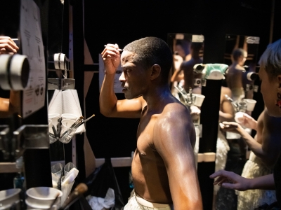 Backstage in the Swan Room at Swan Lake