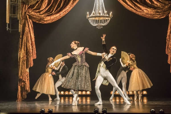 The Red Shoes – Michela Meazza as Irina Boronskaja, Liam Mower as Ivan Boleslawsky, and The Company