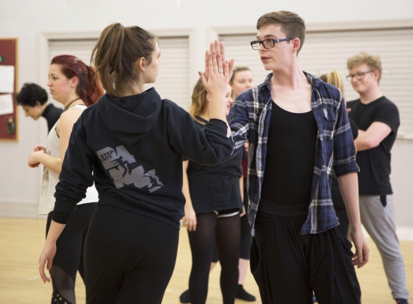 Cinderella Curtain Raiser rehearsals at Mayflower Theatre (Southampton) in 2018