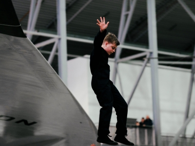 Legacy Dance Company performing Cinderella: A Museum Adventure at Imperial War Museum Duxford