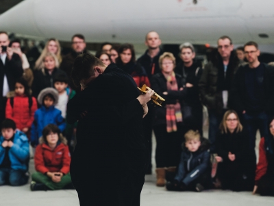 Legacy Dance Company performing Cinderella: A Museum Adventure at Imperial War Museum Duxford