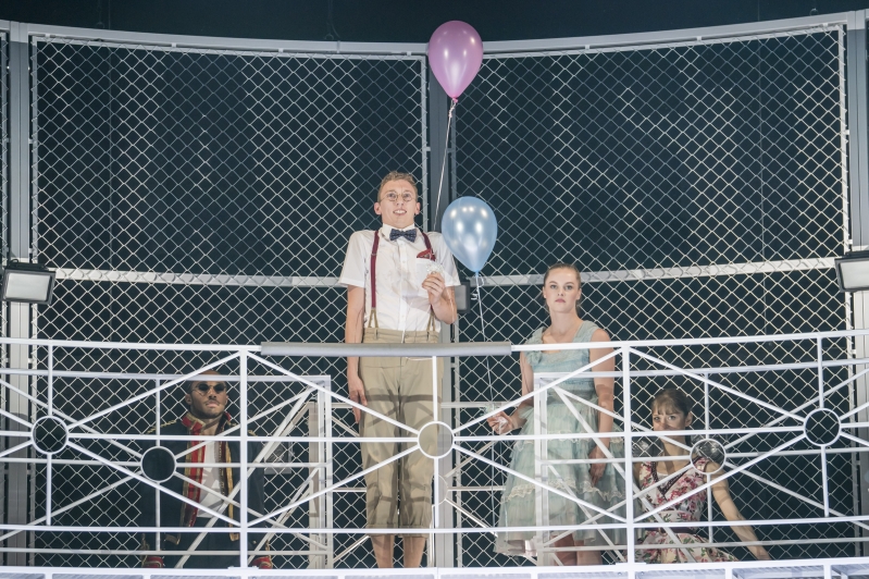 Edmund (Stanley Duventru-Huret), Fabian (Benjamin Derham), Dorcas (Bryony Wood) and Morgan (Gaby Conn) - Montague Company