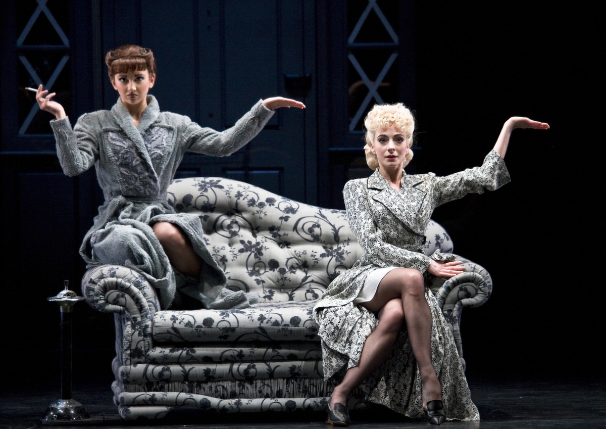 Zizi Strallen and Sophia Hurdley as The Stepsisters
