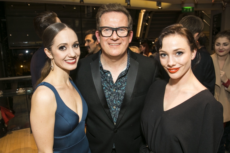Matthew Bourne with Ashley Shaw and Cordelia Braithwaite at Cinderella gala performance