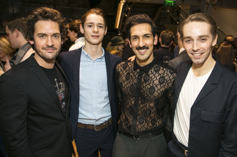 Our Angels past and present (from left to right): Will Kemp (Original 1997 cast), Paris Fitzpatrick (2017/18 cast), Arthur Pita (Original 1997 cast), Liam Mower (2017/18 cast)