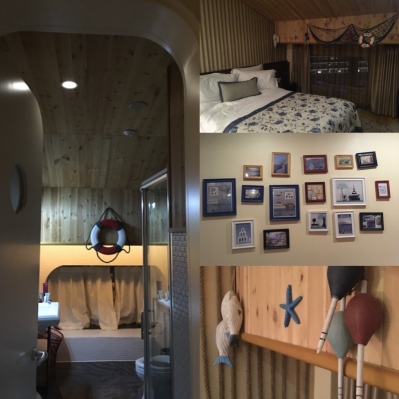 Nautical themed hotel room in Beijing