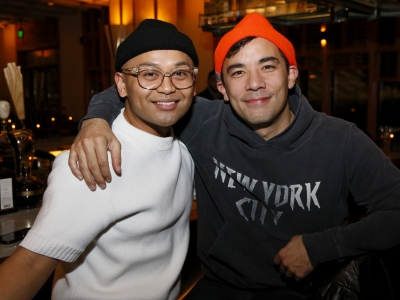 Actors Jeigh Madjus and Conrad Ricamora at Matthew Bourne's Cinderella Opening Night in LA